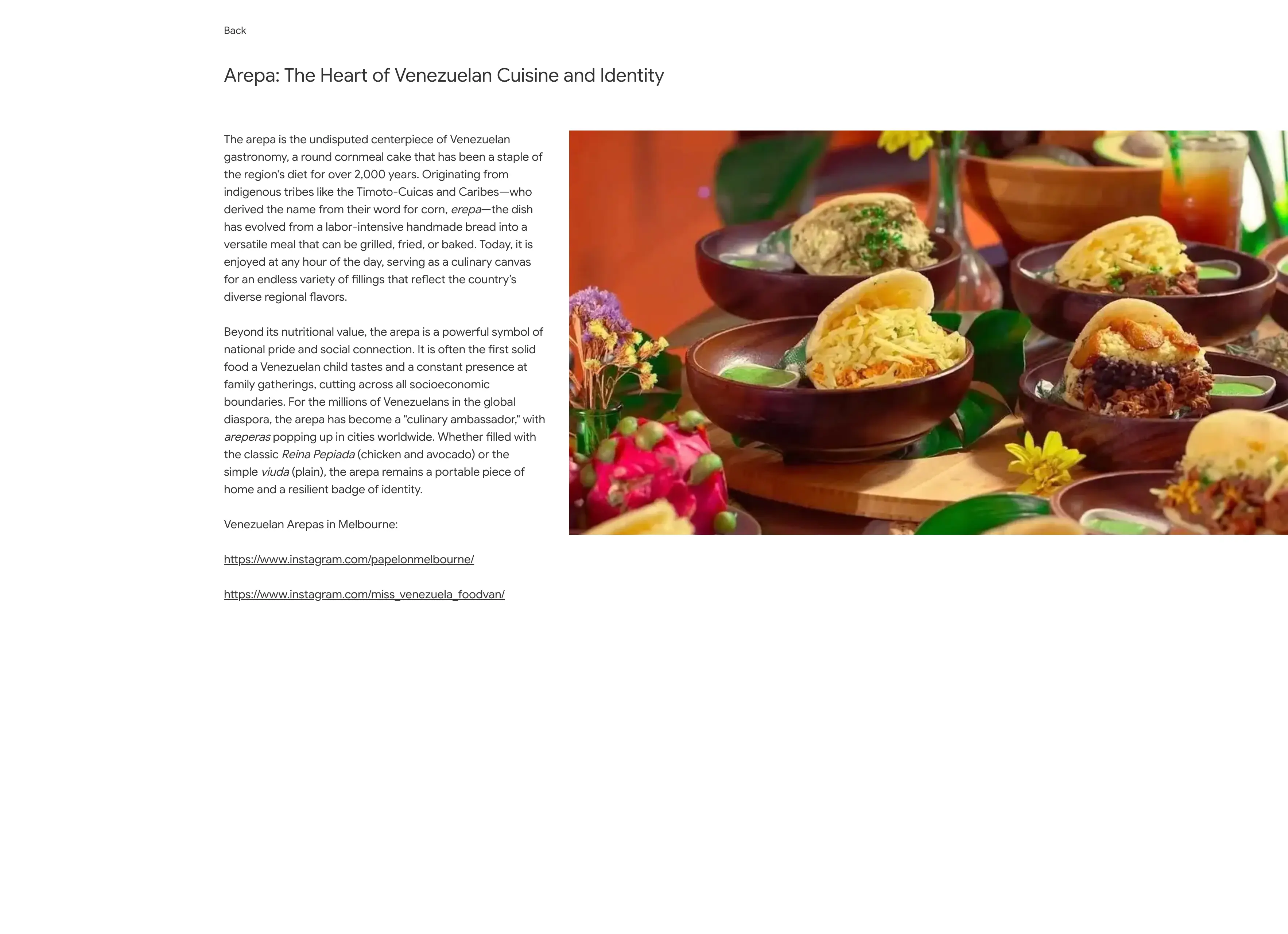 VAA desktop content website screenshot